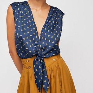 Free People Mornings in Marrakesh Printed Top